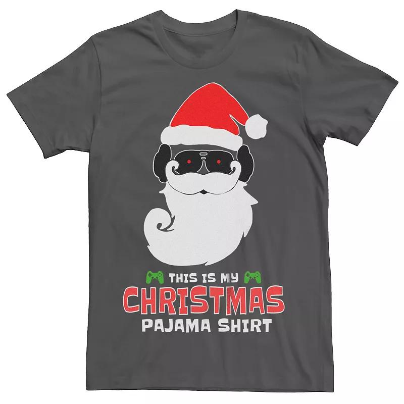 Men's Christmas My Pajama Shirt Santa Graphic Tee,  Product Image