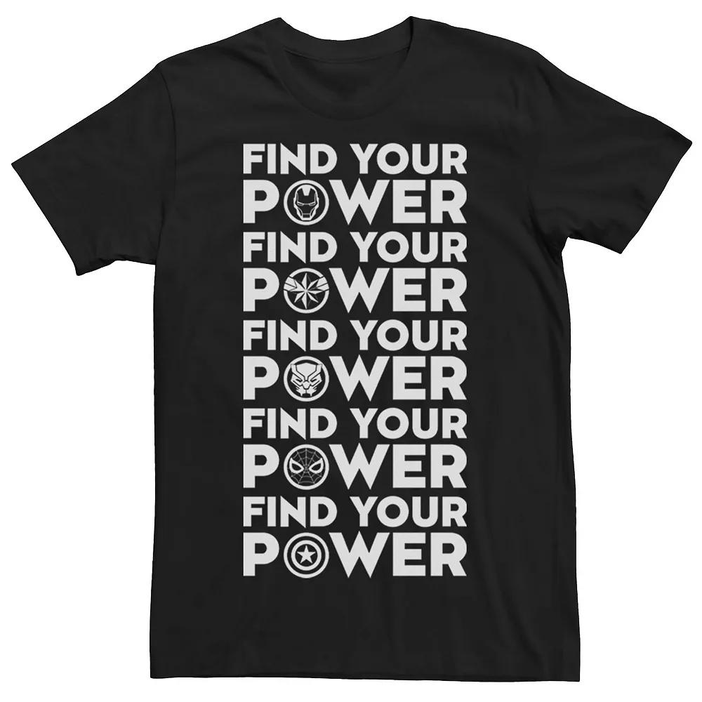 Men's Marvel Find Your Power Team Logos Tee,  Product Image