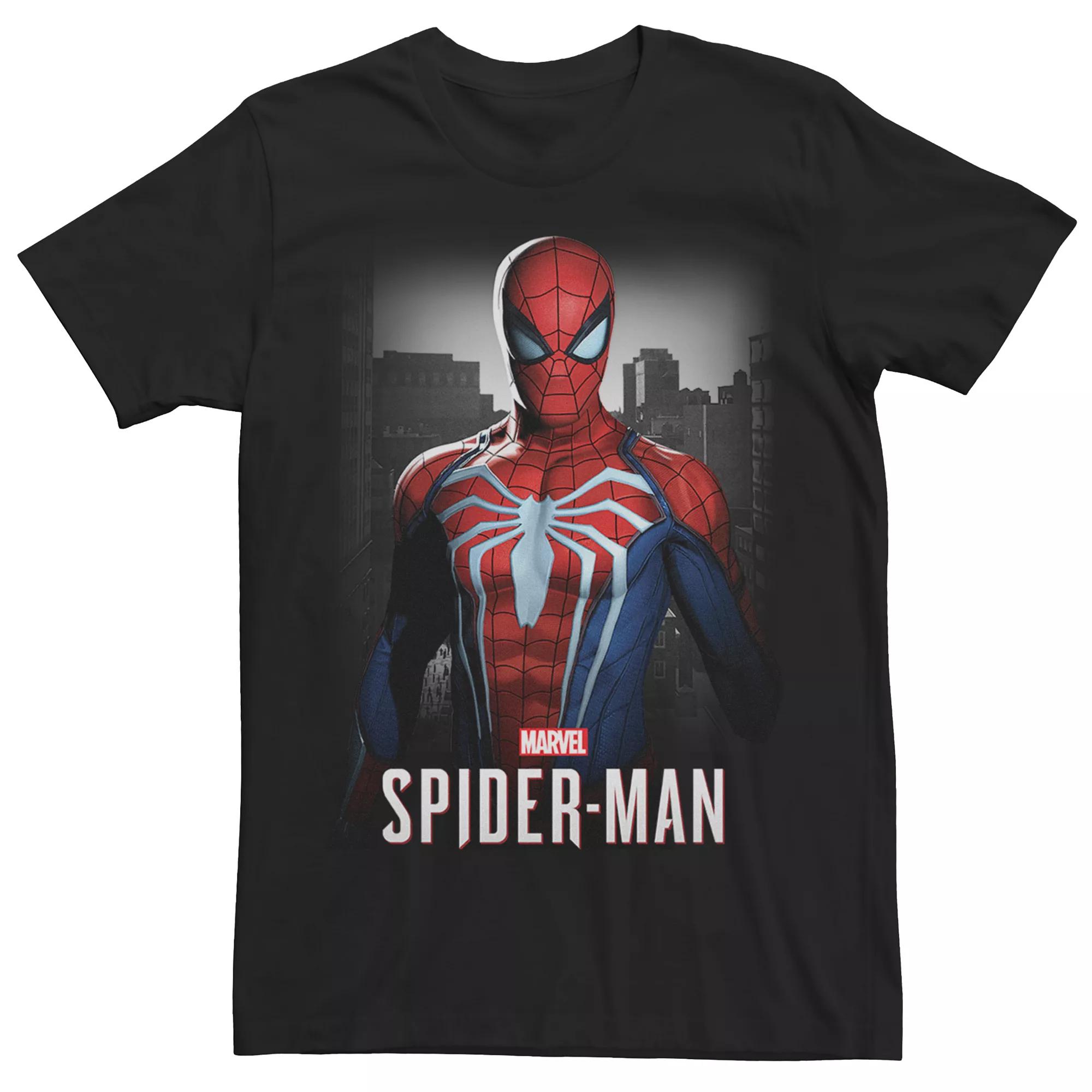 Men's Marvel Spider-Man White Spider Graphic Tee,  Product Image