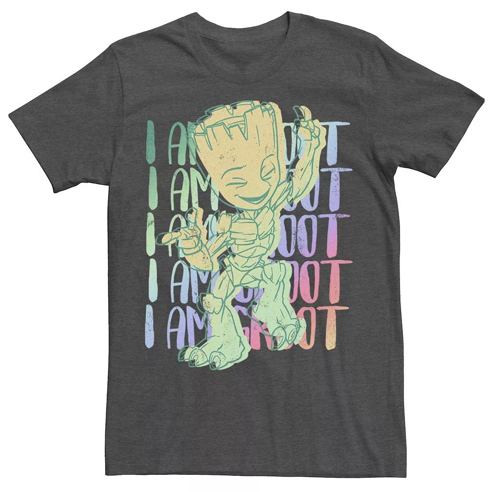 Men's Marvel I am Groot Colorful Dancing Groot Tee,  Product Image