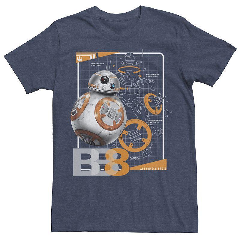 Men's Star Wars BB-8 Astromech Schematic Graphic Tee,  Product Image