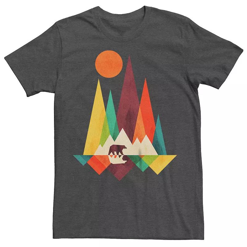 Men's Mountain Bear Abstract Graphic Tee,  Product Image