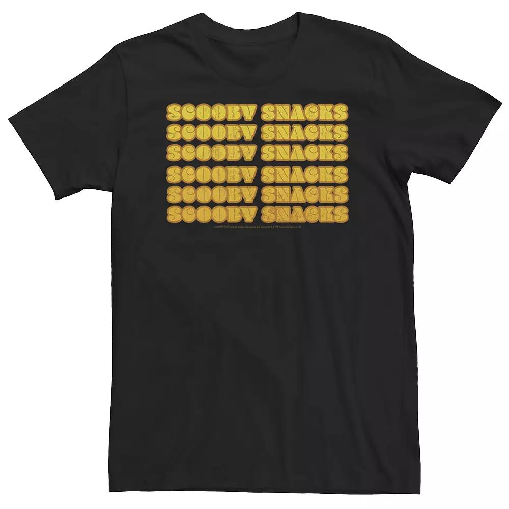 Big & Tall Scooby-Doo Scooby Snacks Text Stack Tee, Men's,  Product Image