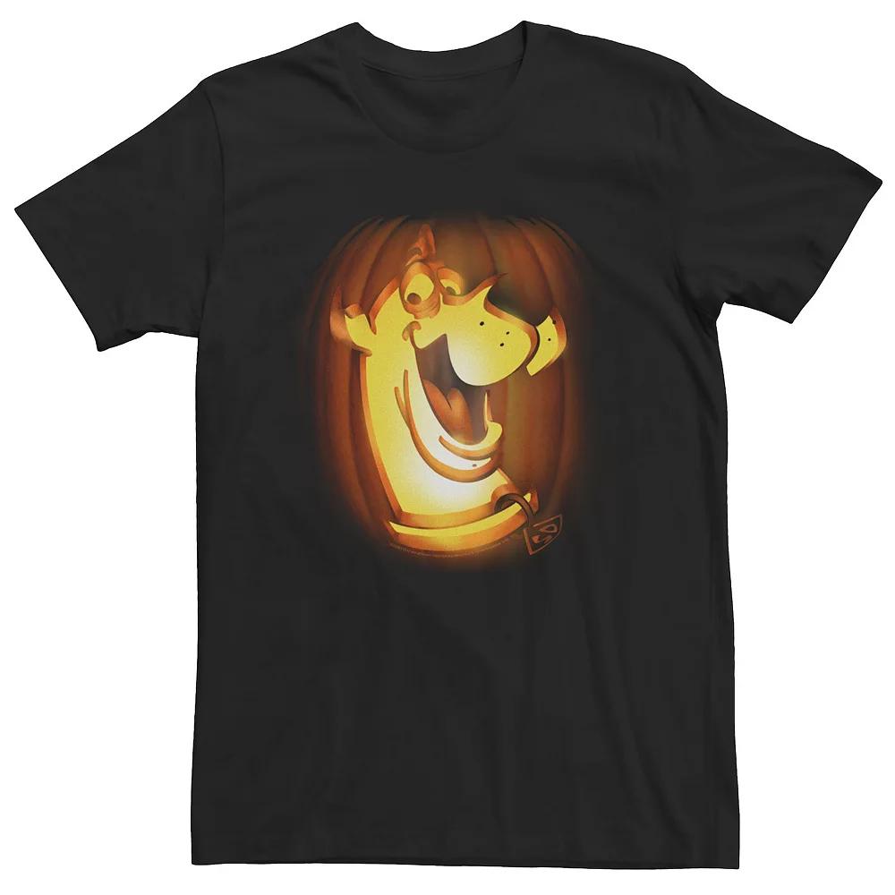 Big & Tall Scooby-Doo Big Face Pumpkin Carved Halloween Tee, Men's,  Product Image