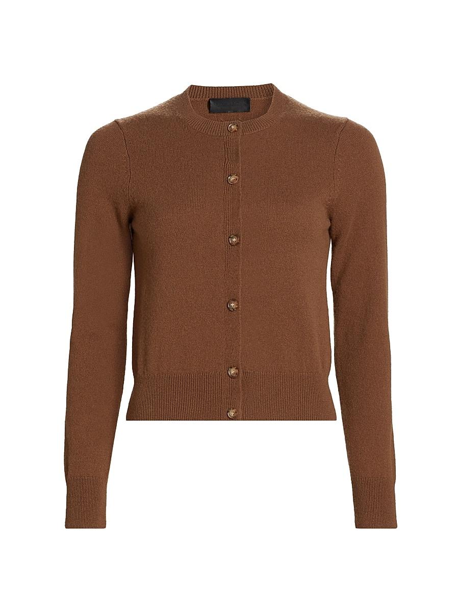 Womens March Crewneck Cashmere Cardigan Product Image