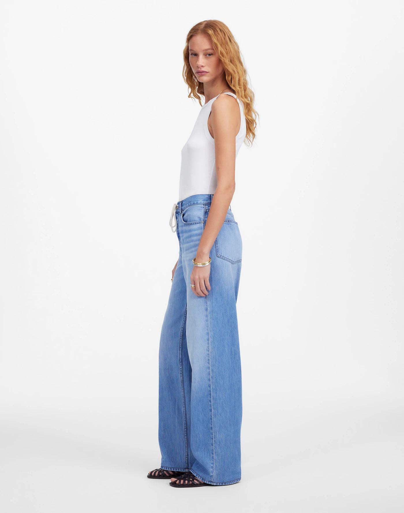 Tall Low-Slung Baggy Jean in Hambley Wash: Drawstring Edition Product Image