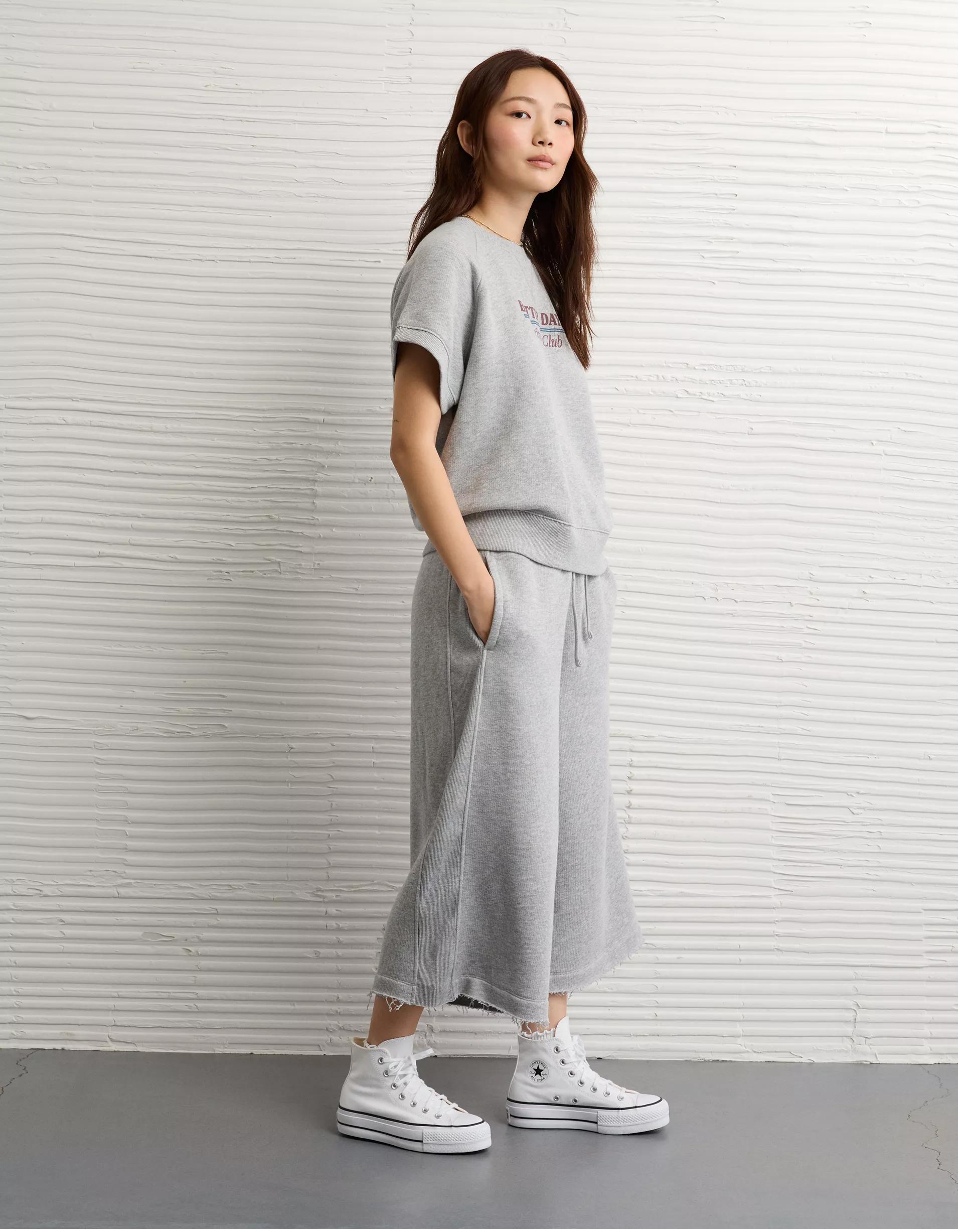 AE Stretch Knit Culotte Pant Product Image