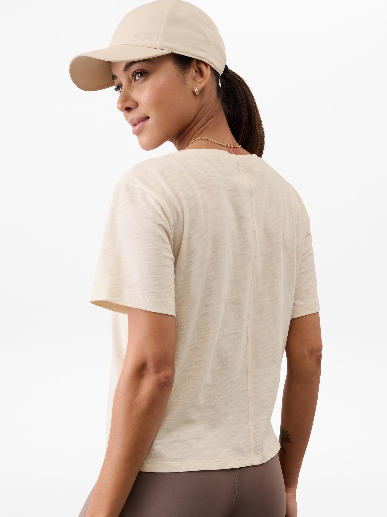 Essential Slub V-Neck Tee Product Image