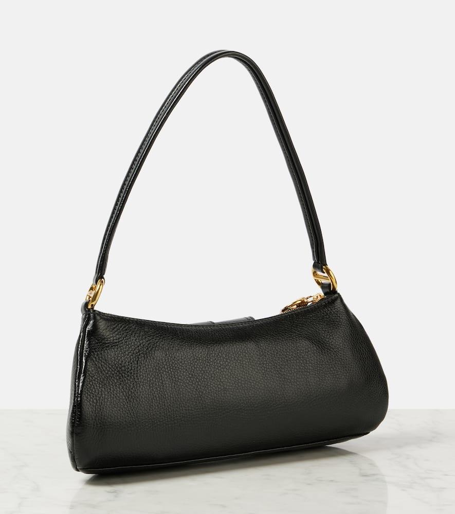 CHLOÉ The 99 Embellished Textured-leather Shoulder Bag In Black Product Image
