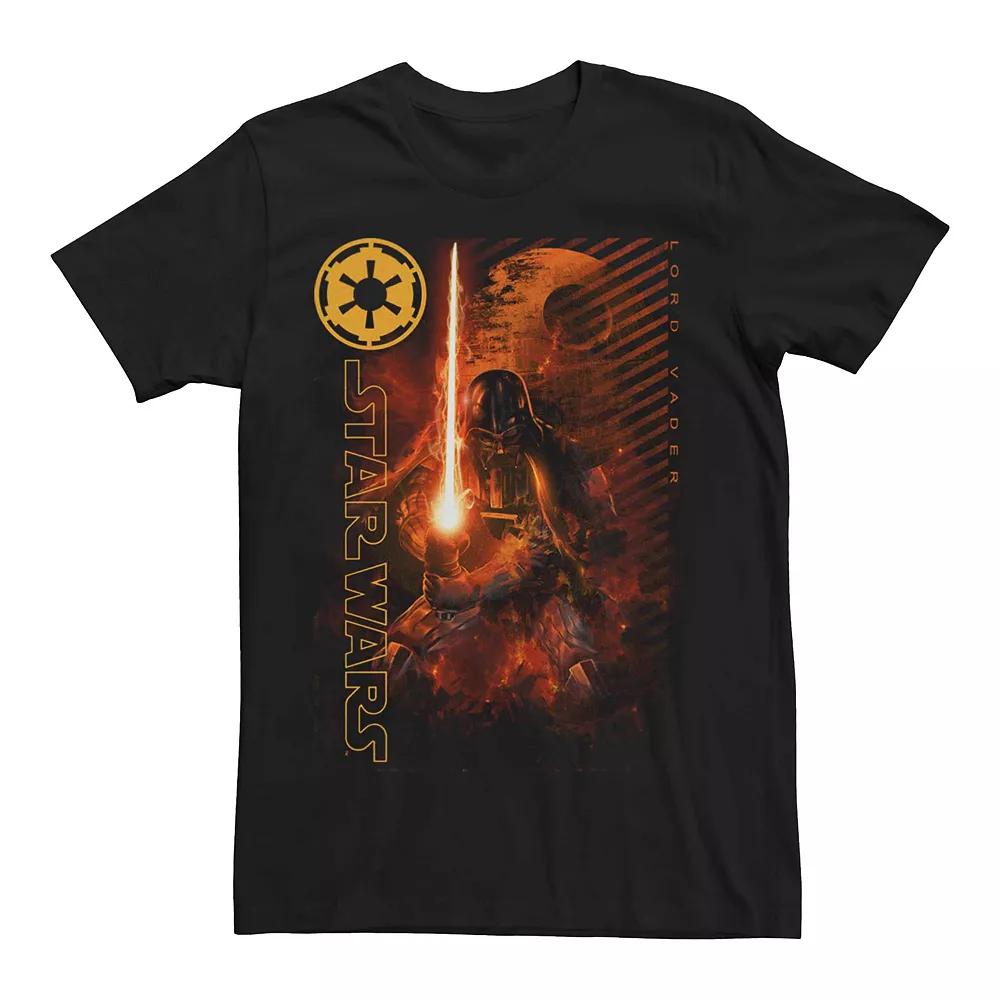Men's Star Wars Lord Vader Dark Poster Graphic Tee,  Product Image