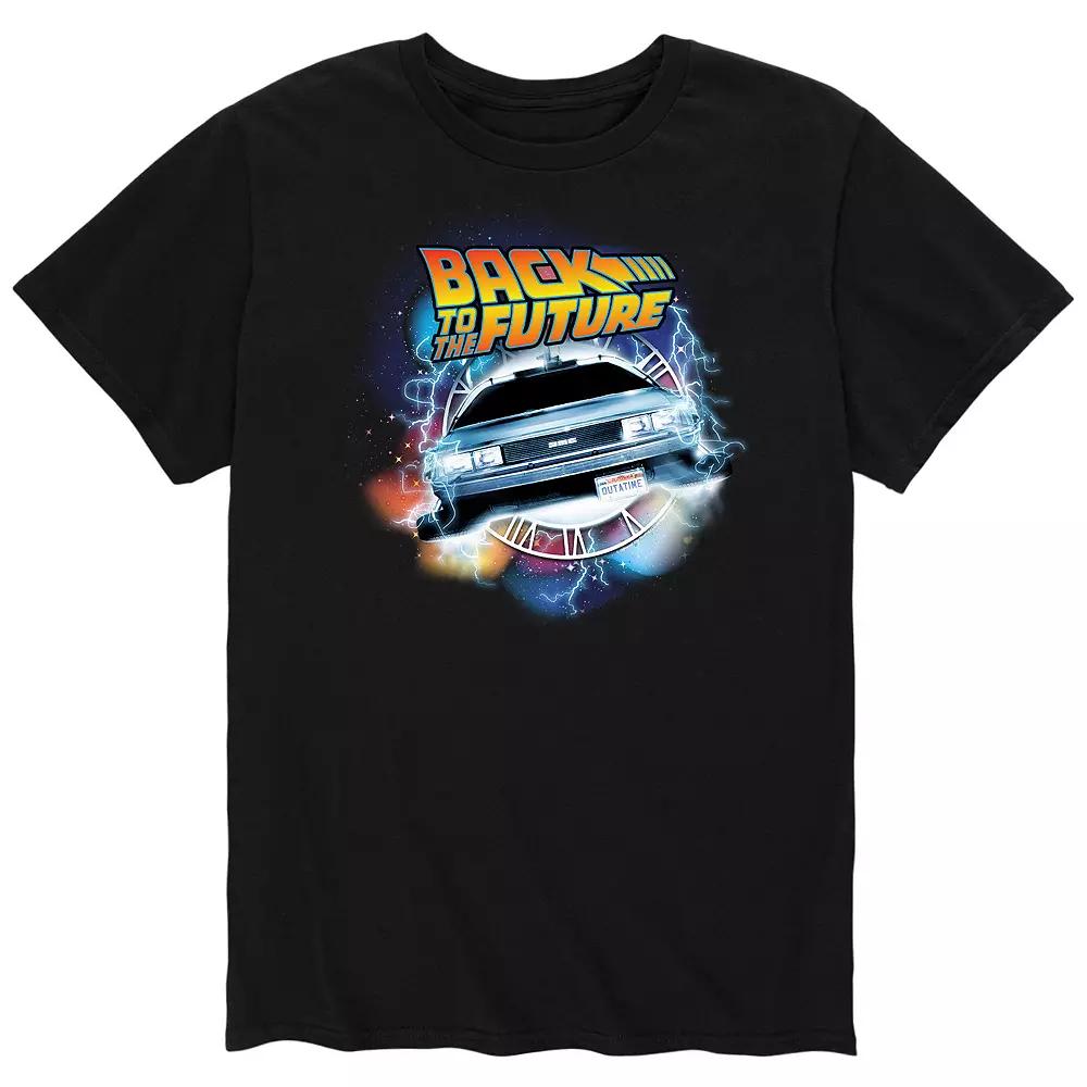Big & Tall Back to the Future Time Traveling Delorean Graphic Tee, Men's,  Product Image