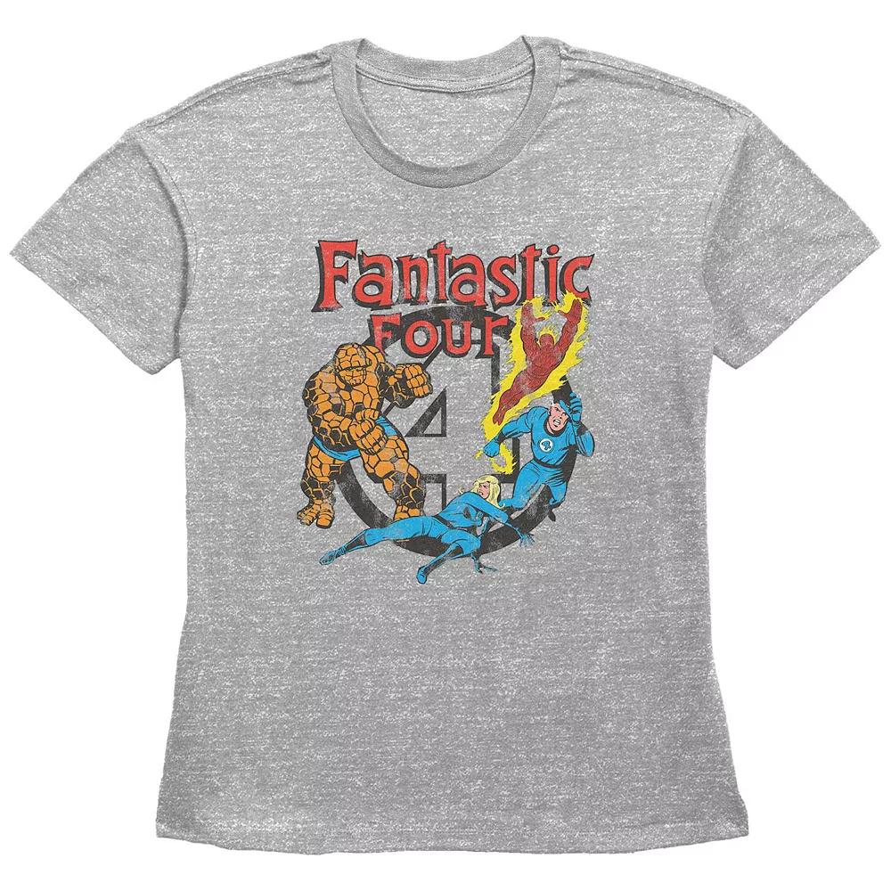 Women's Marvel Fantastic Four Vintage Poster Graphic Tee,  Product Image