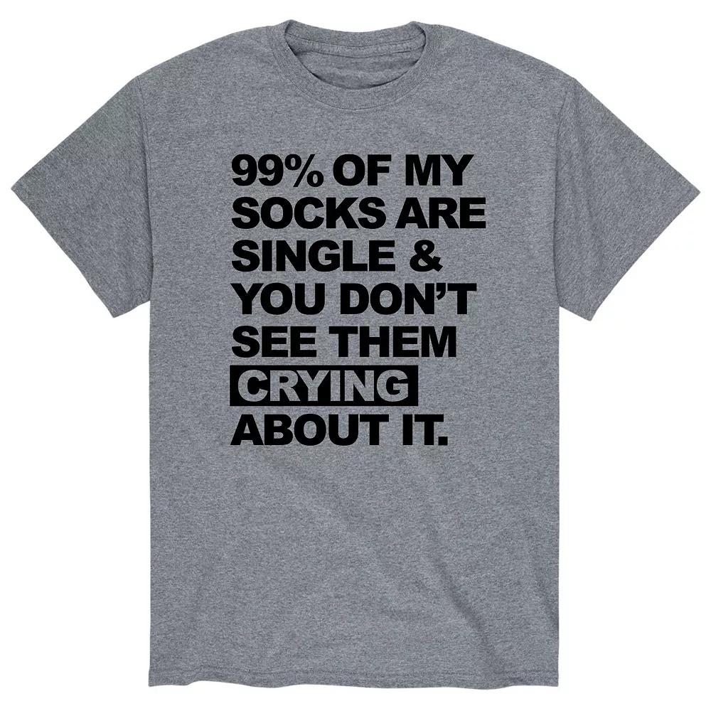 Men's Socks Are Single Tee,  Product Image