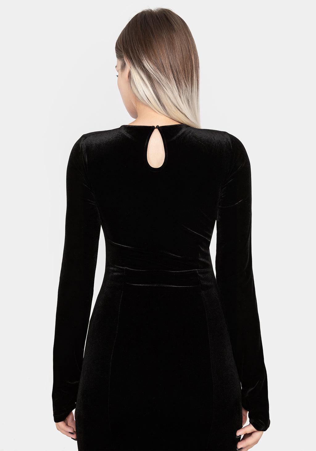 Antivenom Spider Cut Out Mesh Gown Product Image