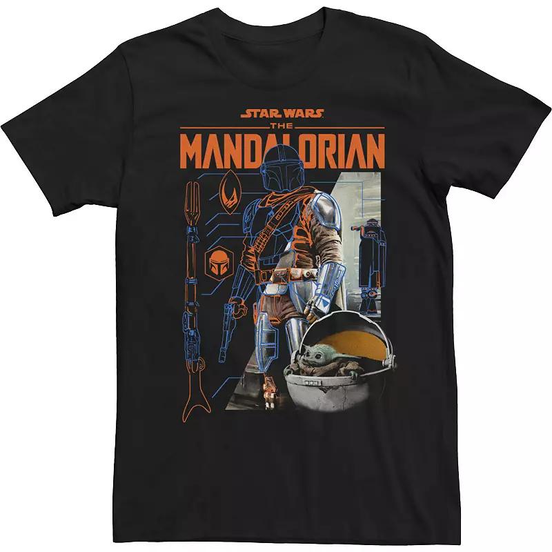 Men's Star Wars The Mandalorian Cut Up Poster Tee,  Product Image