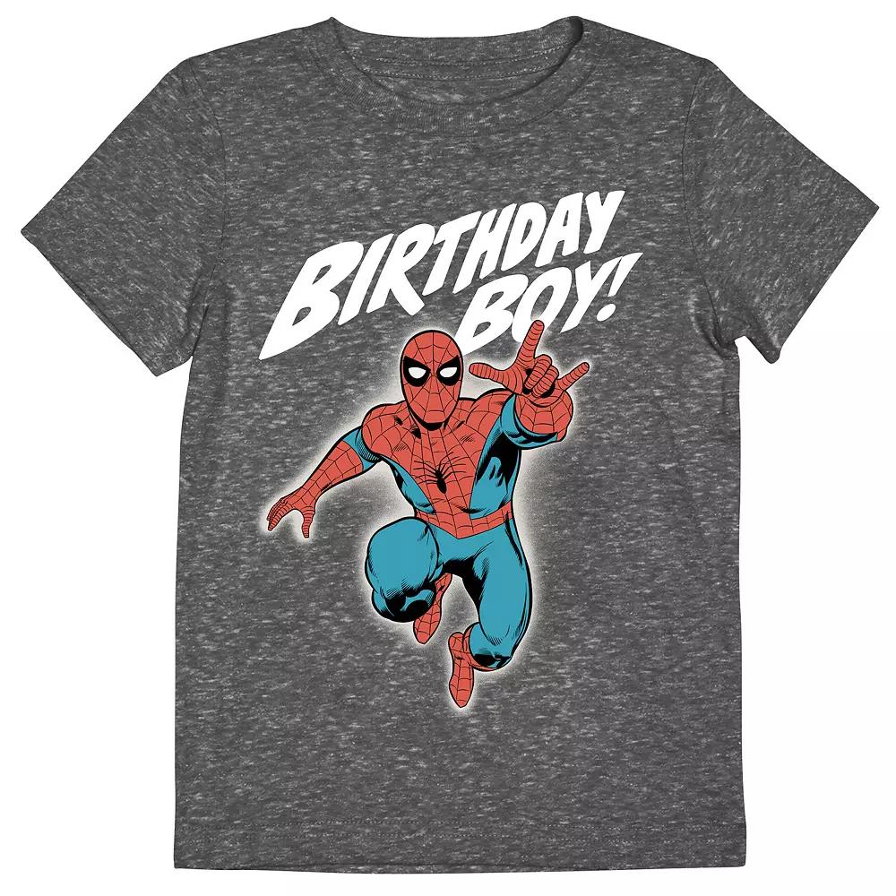 Boys 4-12 Jumping Beans® Marvel Spider-Man Birthday Boy Graphic Tee, Boy's, Size: 8, Gray Product Image