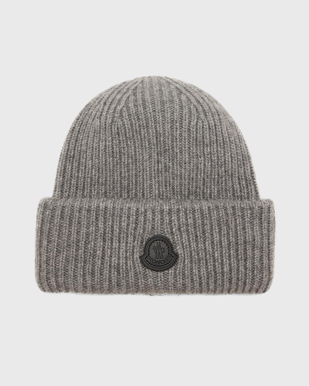 Mens Ribbed Cashmere Beanie Product Image