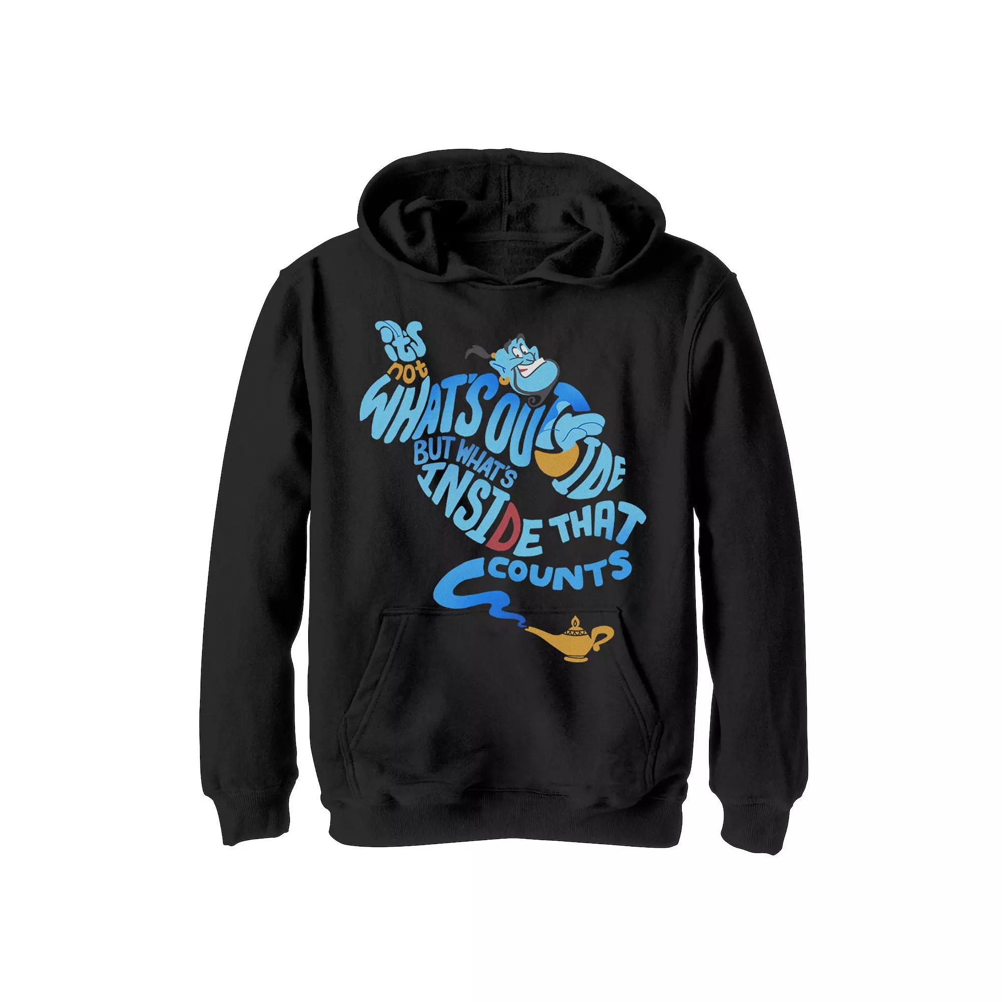 Men's Disney Aladdin Genie Out Bottle Quote Fleece, Boy's,  Product Image