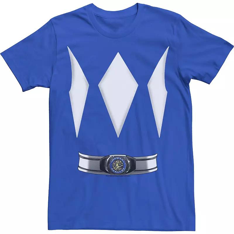 Men's Power Rangers Blue Ranger Costume Tee,  Product Image