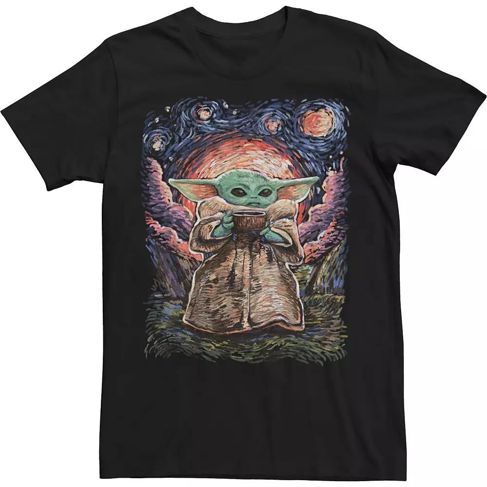 Big & Tall Star Wars The Child Starry Night Tee, Men's,  Product Image