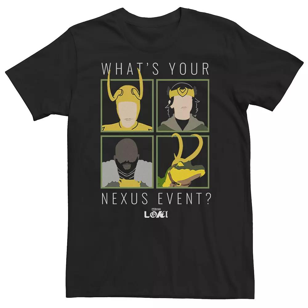 Big & Tall Marvel Loki "What's Your Nexus Event? Tee, Men's,  Product Image