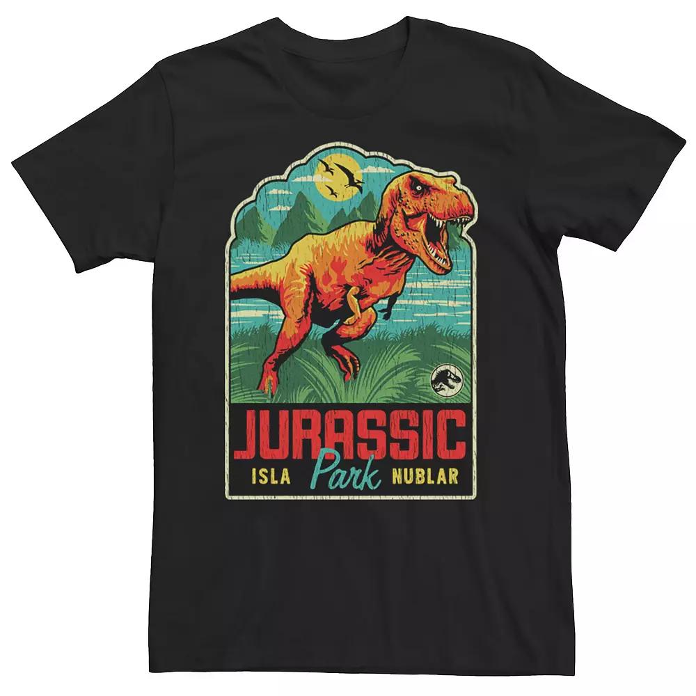 Men's Jurassic Park T-Rex Roaring Gift Shop Decal Tee,  Product Image