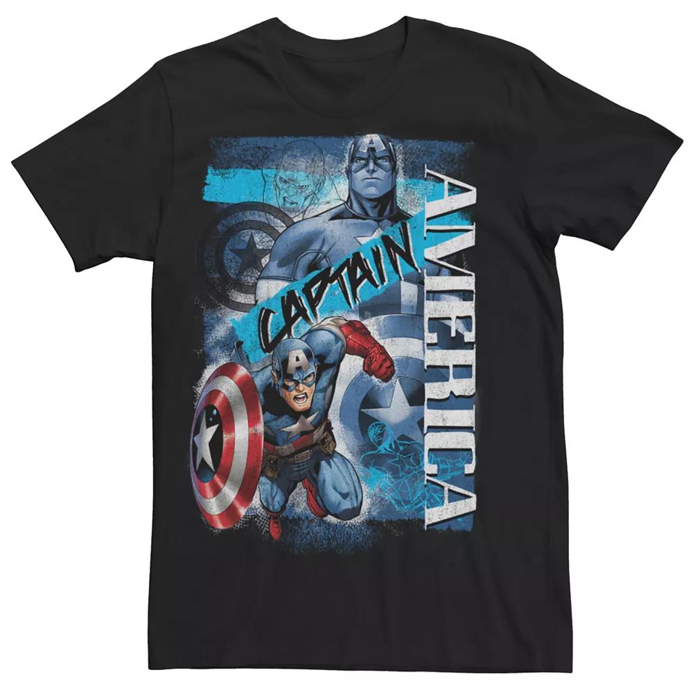 Men's Marvel Avengers Captain America Collage Graphic Tee,  Product Image
