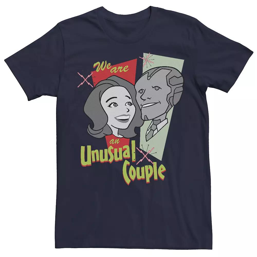 Men's Marvel WandaVision Panel Characters Unusual Couple Tee,  Product Image