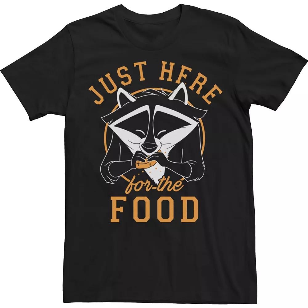 Big & Tall Disney Pocahontas Meeko Just Here For The Food Portrait Tee, Men's,  Product Image