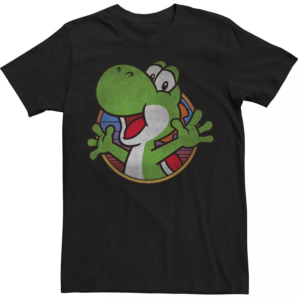 Big & Tall Nintendo Yo Yoshi Gaming Big Face Tee, Men's, Size: 3XL Tall, Black Product Image
