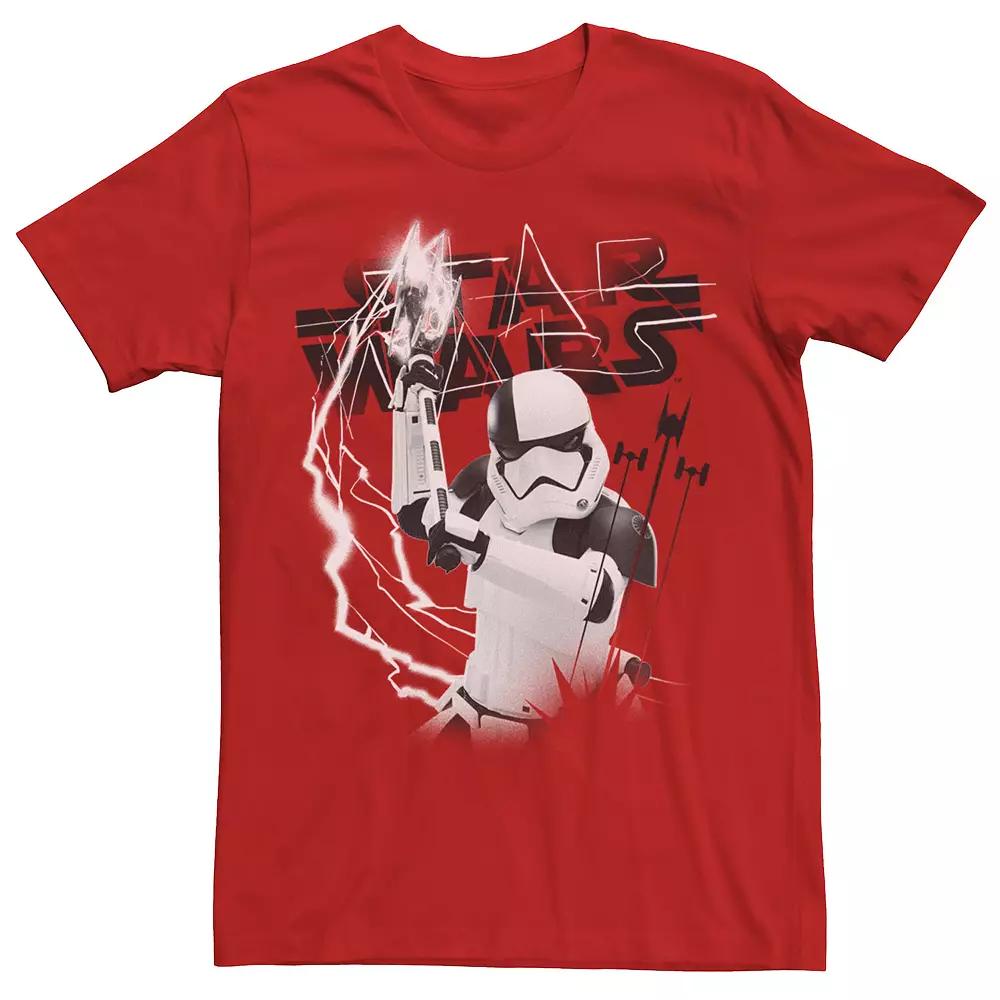 Men's Star Wars Last Jedi Stormtrooper Electrical Logo Tee,  Product Image