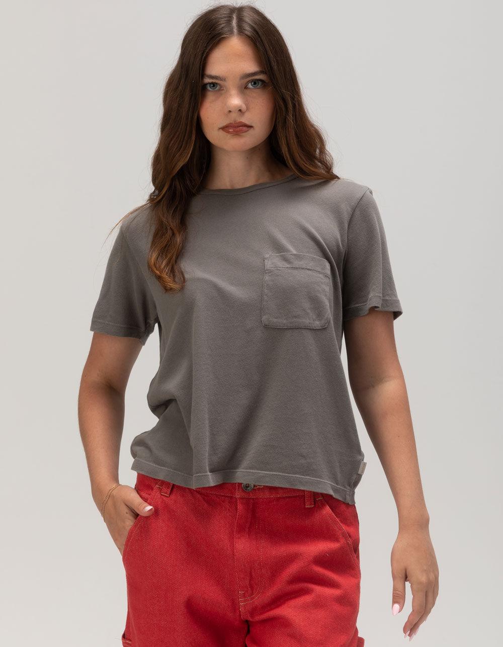BRIXTON Carefree Womens Pocket Tee - BLACK RINSE Product Image