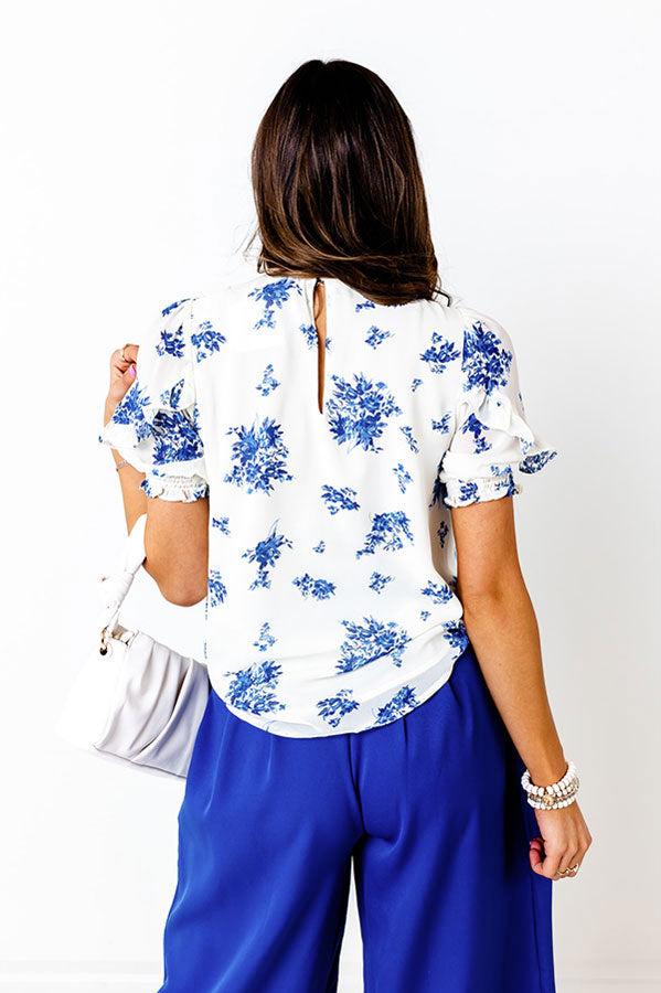 Follow Your Happiness Floral Shift Top in Cream Product Image