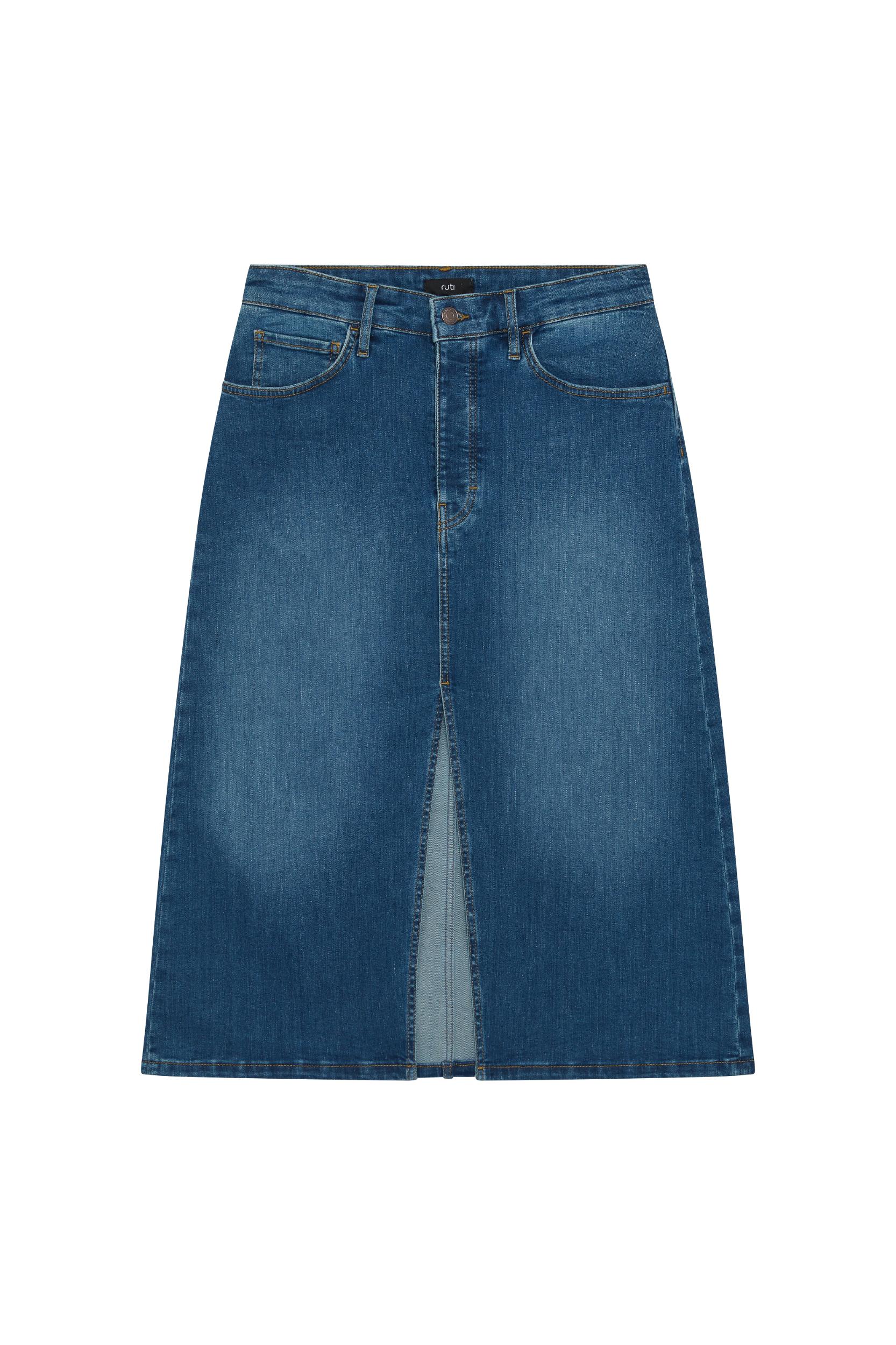 The 90's Denim Midi Skirt Product Image