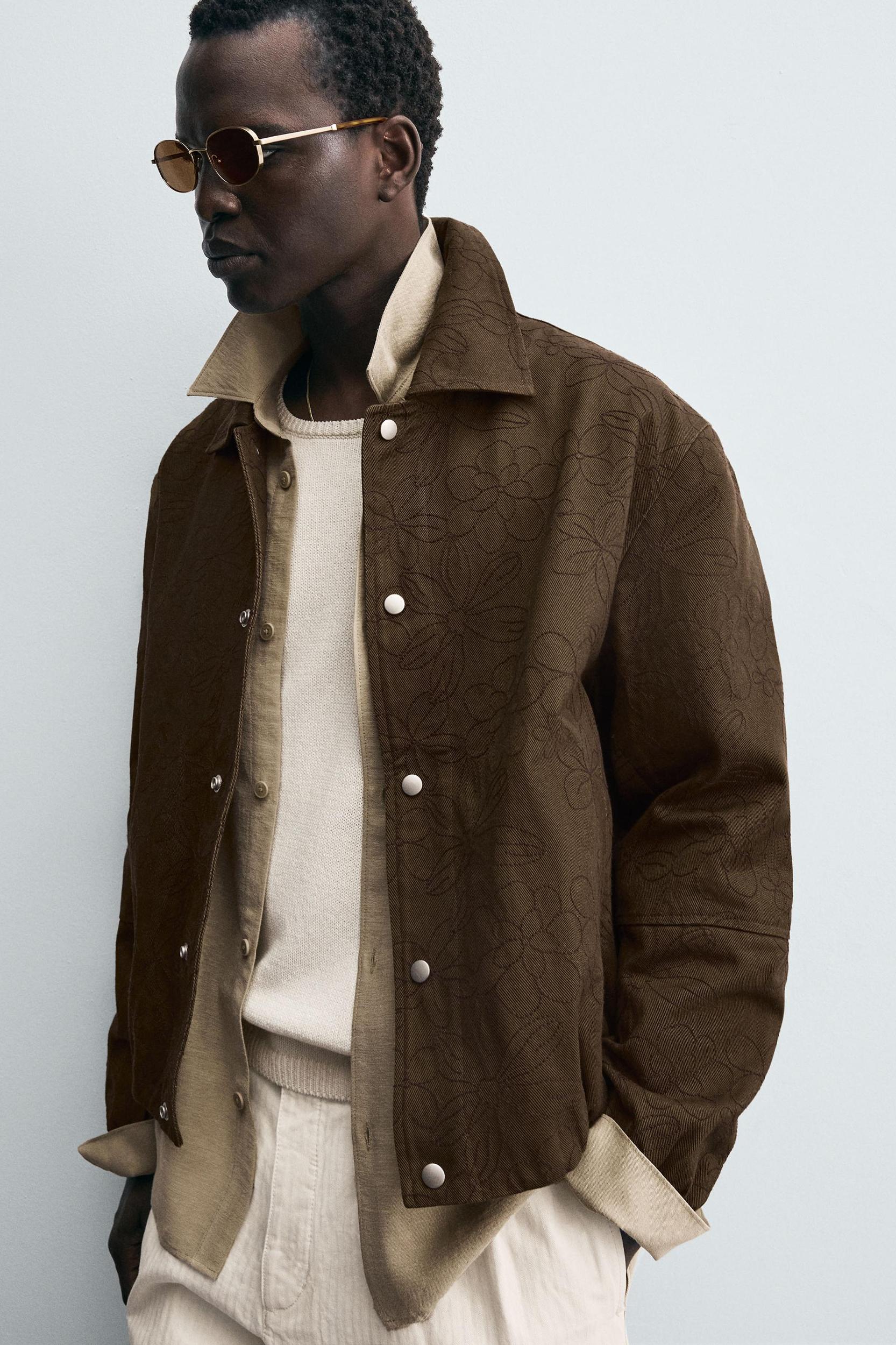 FLORAL JACQUARD JACKET Product Image