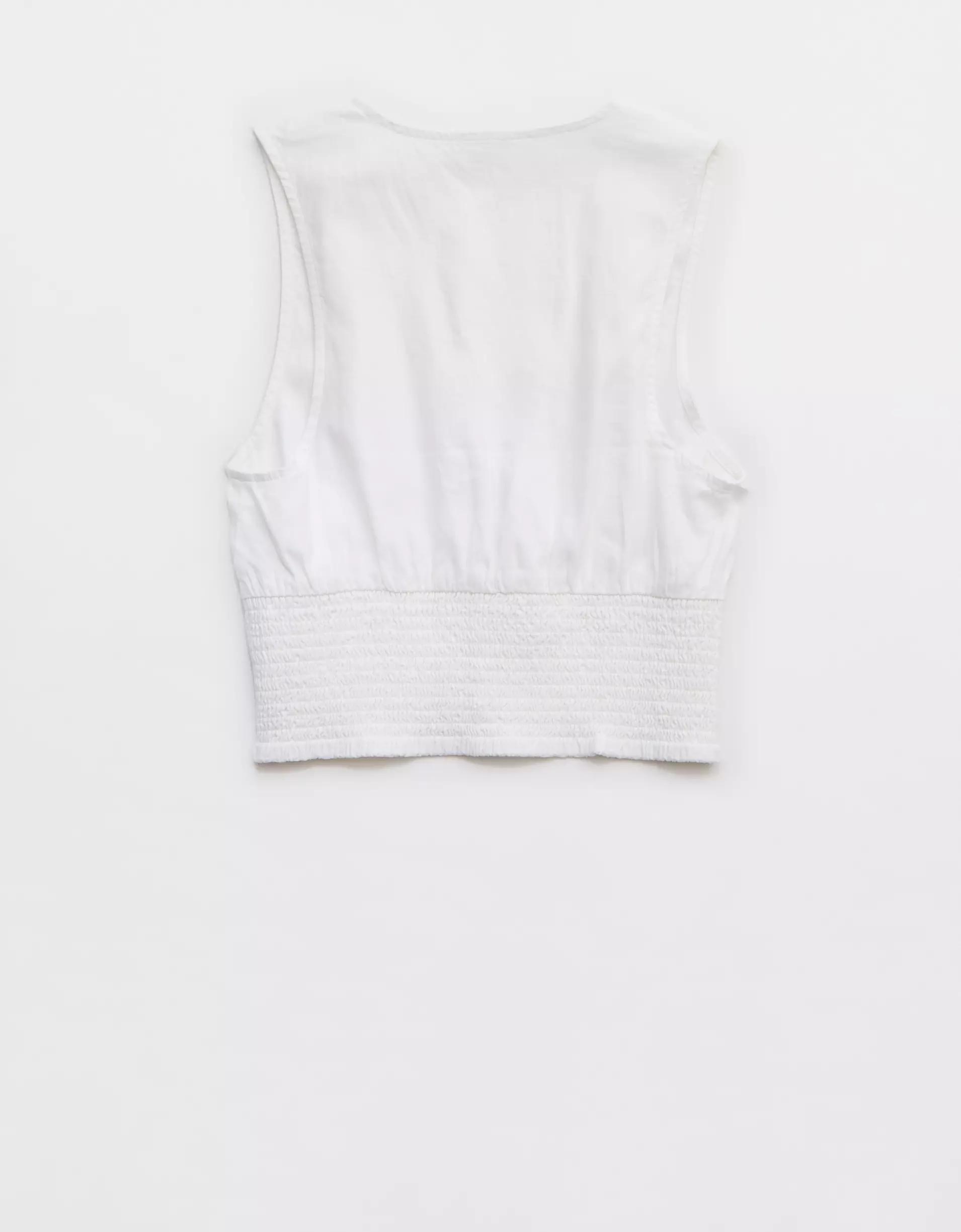 Aerie Linen Blend Vest Product Image