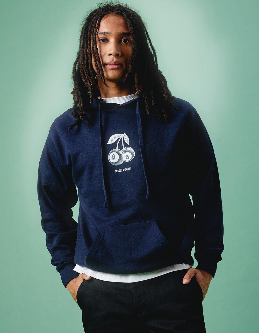 PRETTY VACANT 8-Ball Cherries Mens Hoodie - NAVY Product Image
