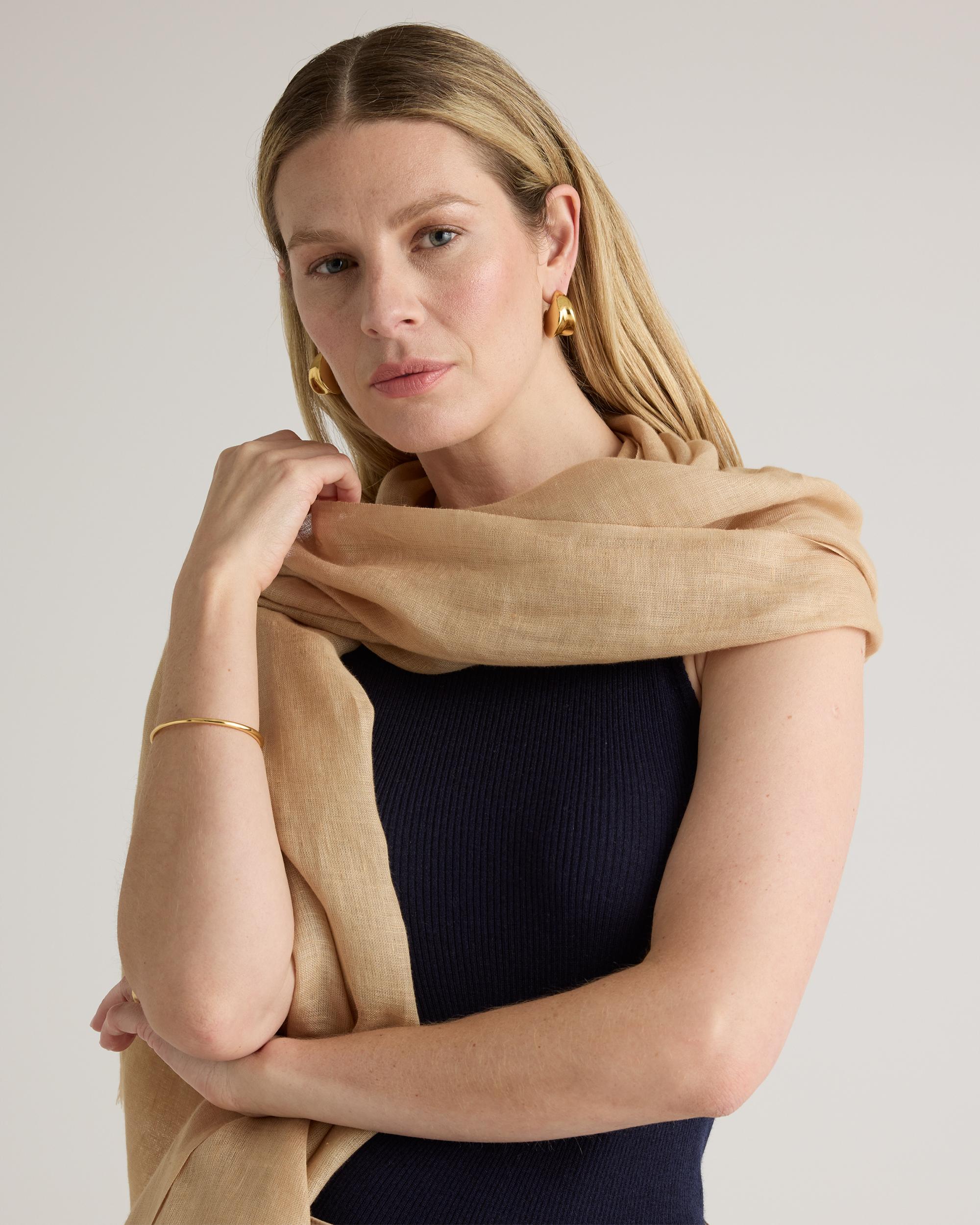 Quince | Women's 100% European Linen Scarf Product Image