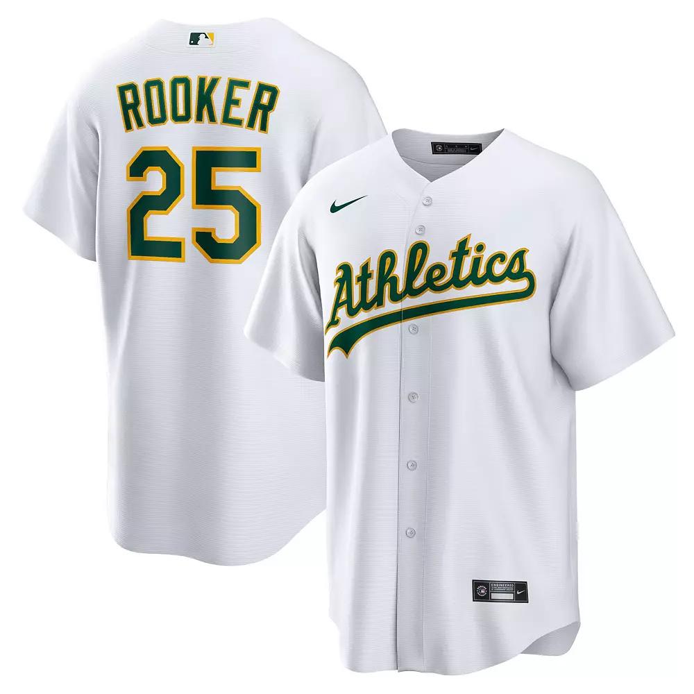 Men's Nike Brent Rooker White Oakland Athletics Home Replica Jersey,  Product Image