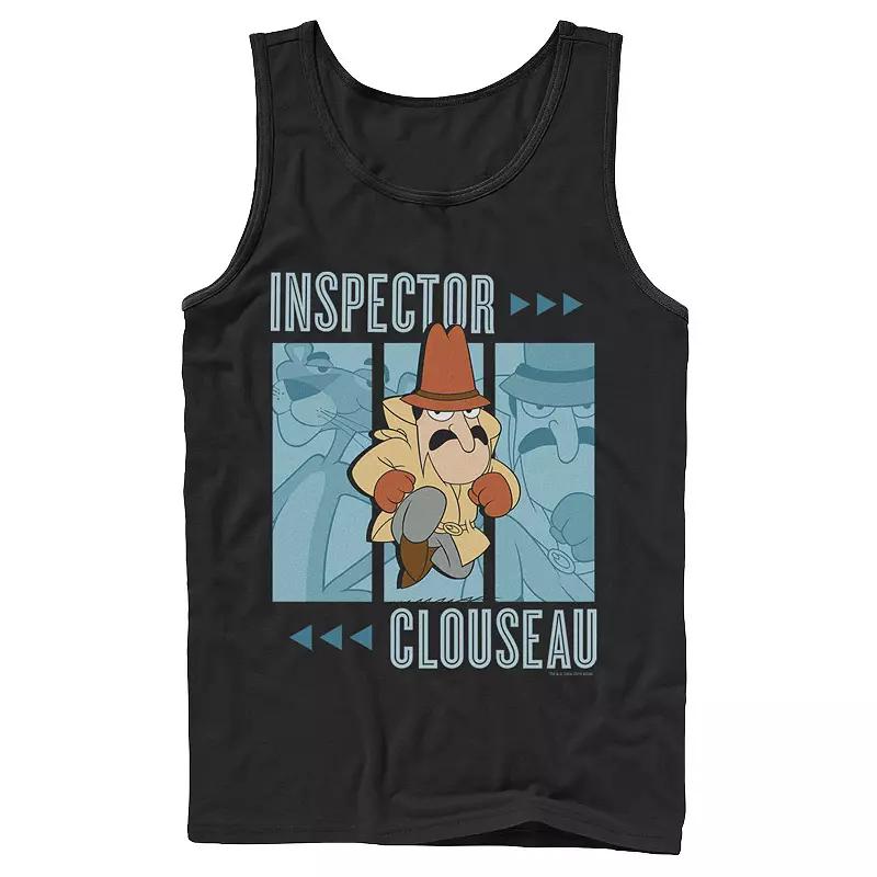 Men's Pink Panther Inspector Clouseau Trio Panels Tank Top,  Product Image