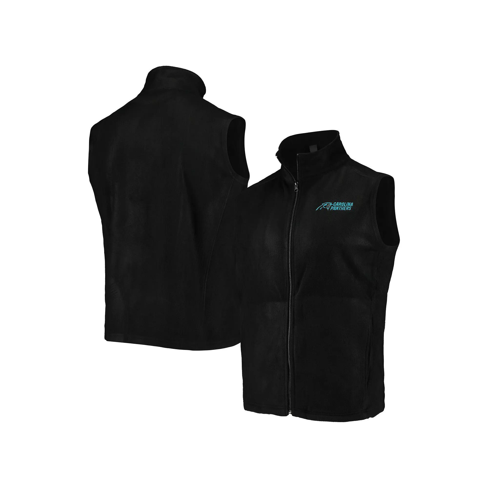 Men's Black Carolina Panthers Houston Fleece Full-Zip Vest,  Product Image