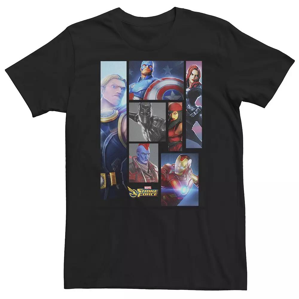 Big & Tall Marvel Strike Force Hero Portrait Panels Tee, Men's,  Product Image