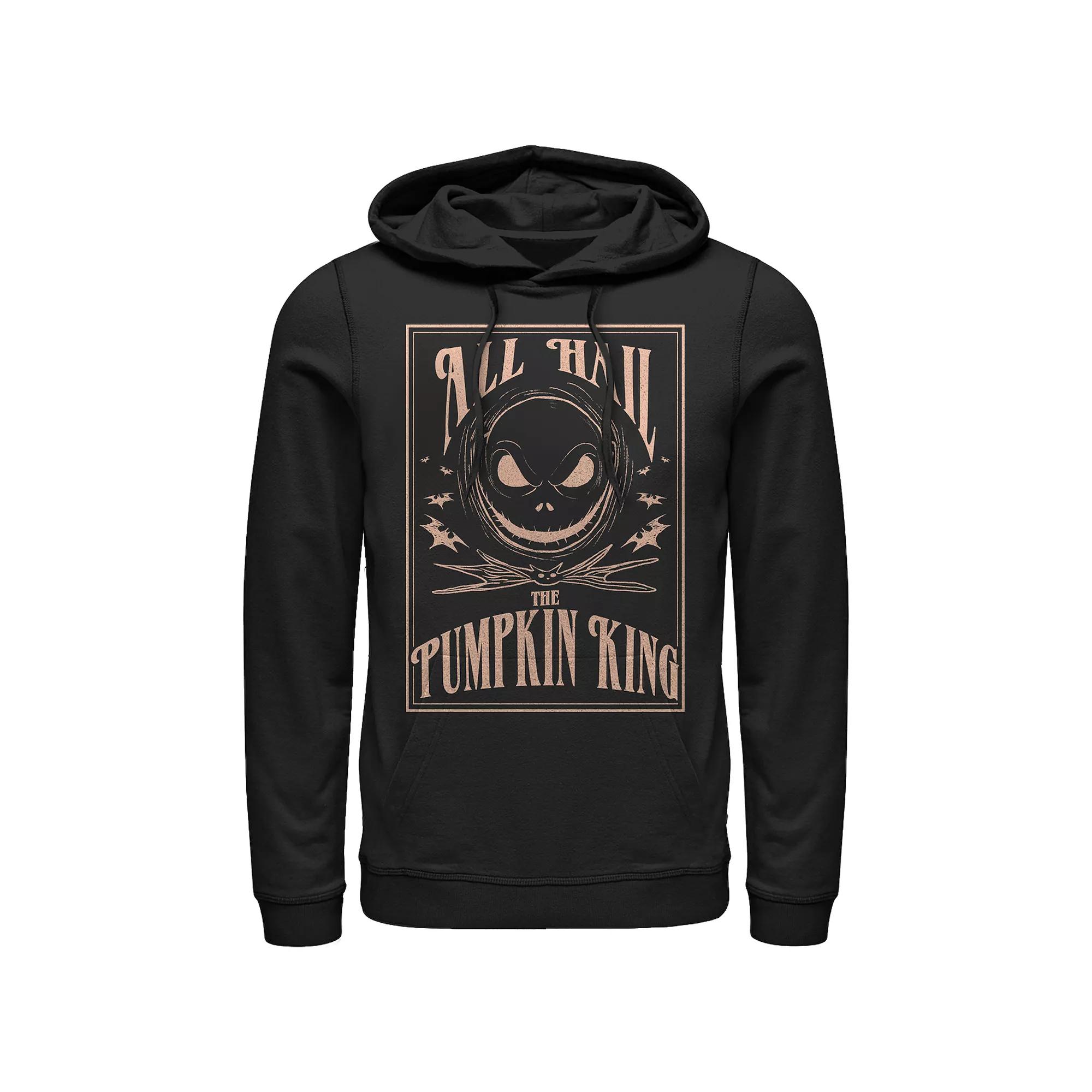 Disney's The Nightmare Before Christmas Hail The PumpkinKing Men's Graphic Hoodie, Size: XL, Black Product Image