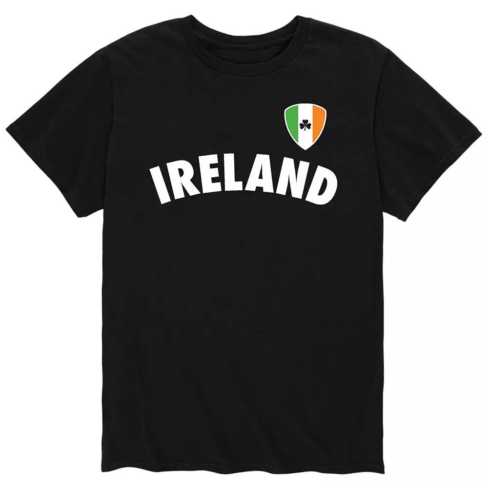 Men's Ireland Soccer Flag Shield Tee,  Product Image