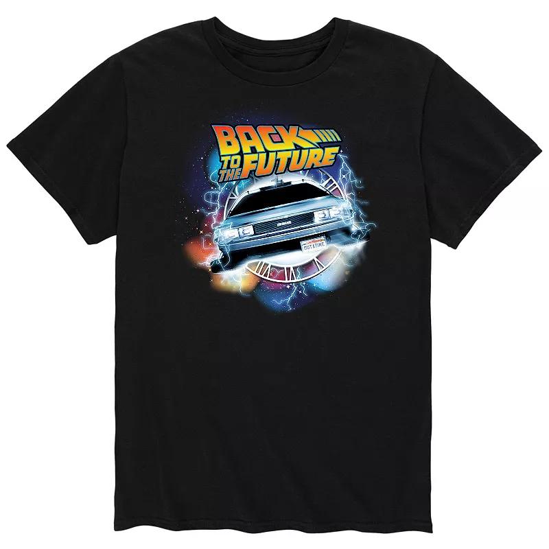 Big & Tall Back to the Future Time Traveling Delorean Graphic Tee, Men's,  Product Image