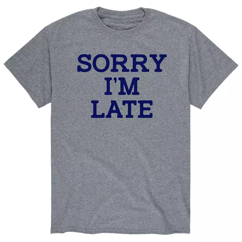 Men's Sorry I'm Late Graphic Tee,  Product Image