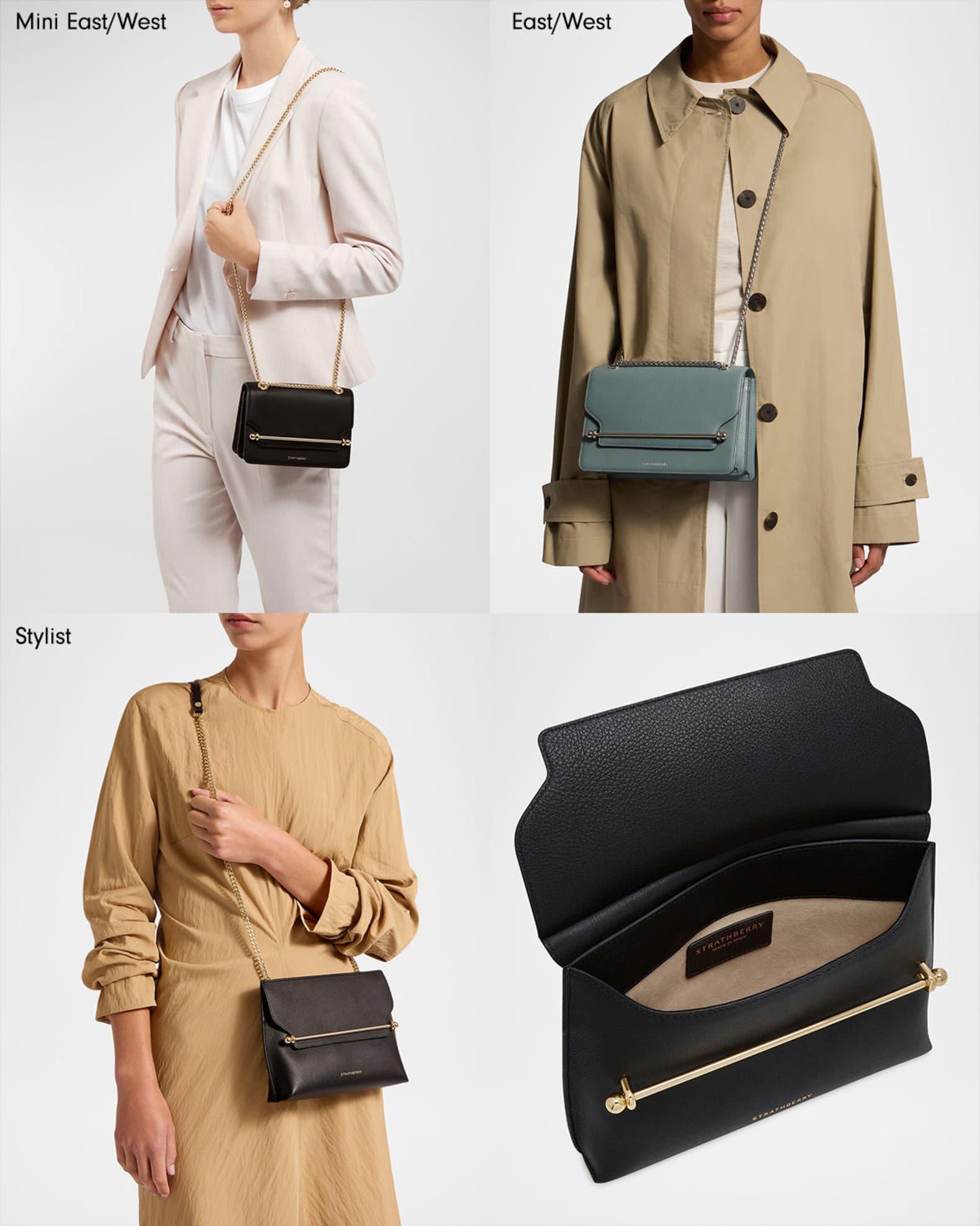 East-West Mini Snake-Embossed Leather Crossbody Bag Product Image