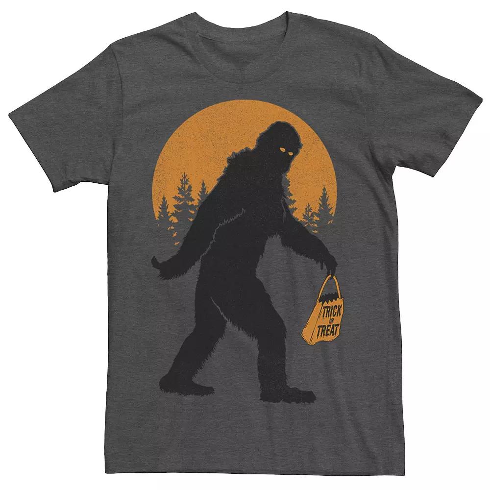 Mens Bigfoot Trick Or Treat Bag Halloween Tee, Men's,  Product Image