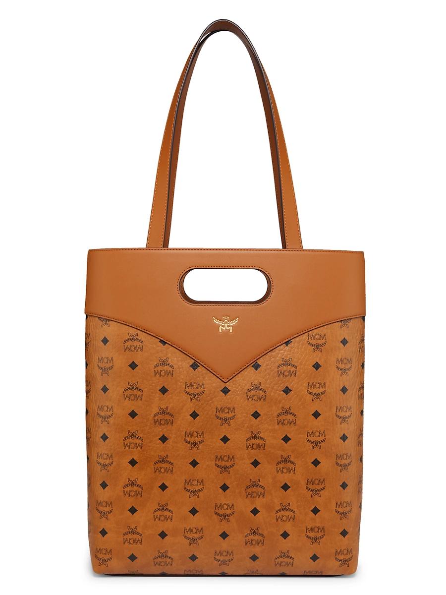 Womens Diamond Visetos Monogram Canvas Tote Bag Product Image