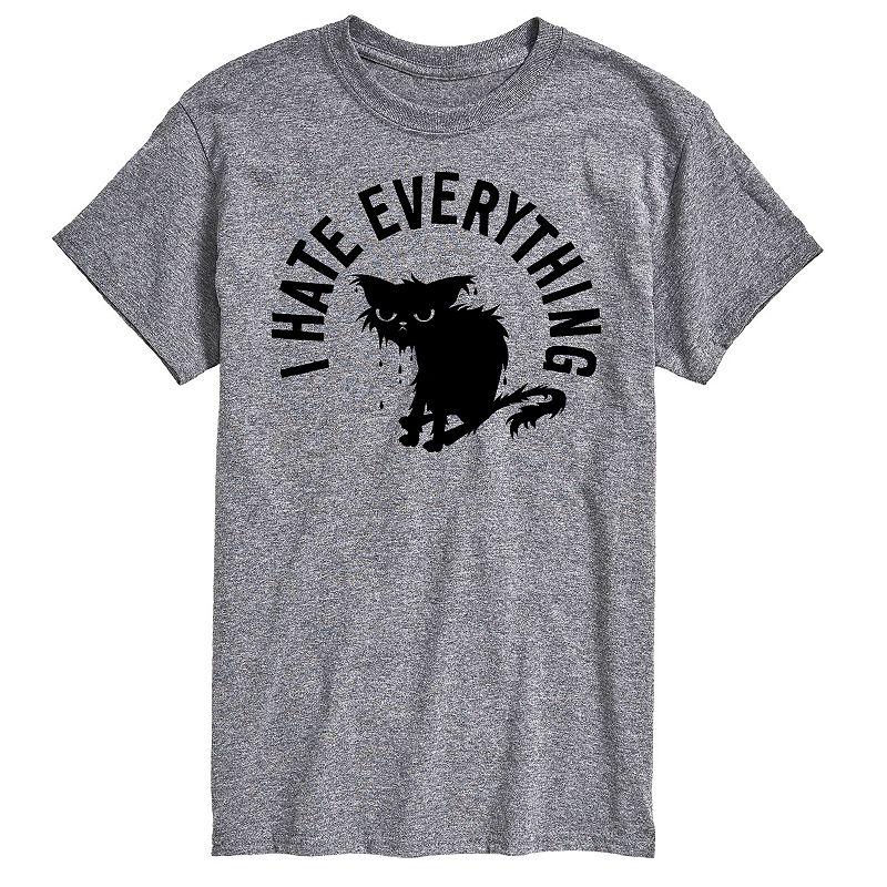 Big & Tall "I Hate Everything" Wet Cat Graphic Tee, Men's,  Product Image